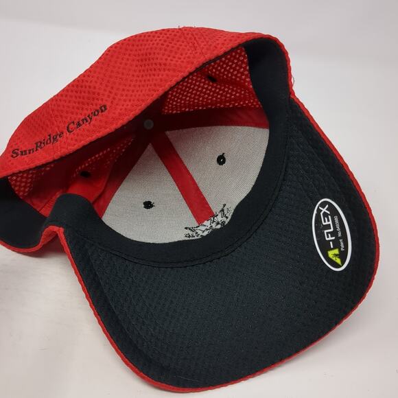 Wicked Six Sun Ridge Canyon Fitted Baseball Cap Red XL Embroidered 6 Panel Pukka - Picture 7 of 10